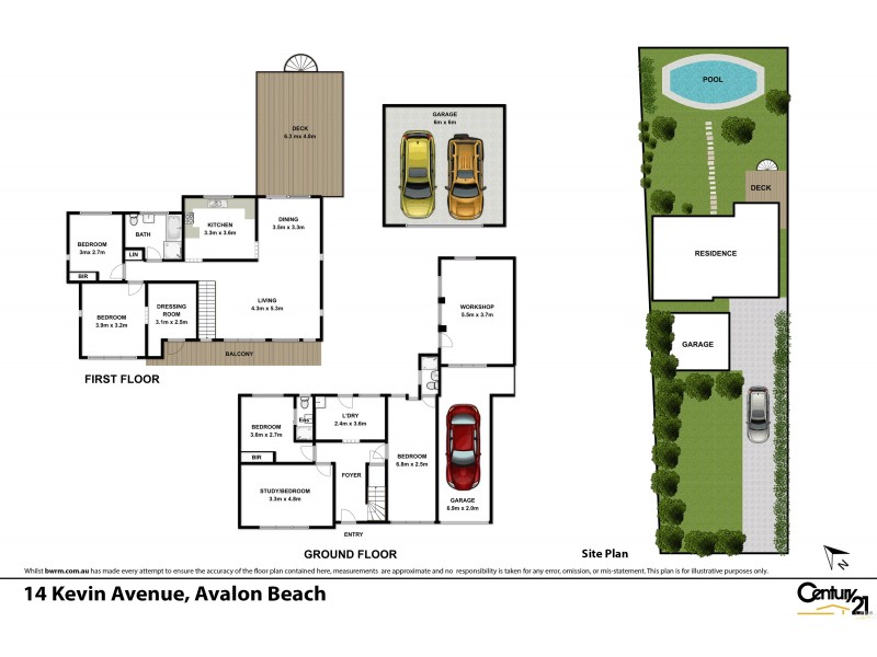 14 Kevin Avenue, Avalon Beach NSW 2107 Floorplan