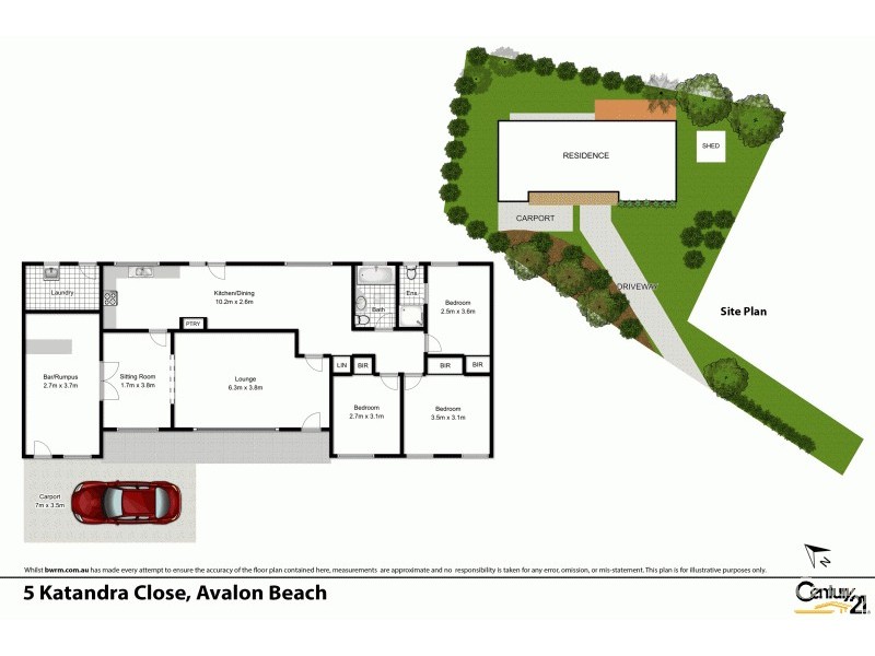 5 Katandra Close, Avalon Beach NSW 2107 Floorplan