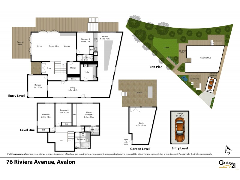 76 Riviera Avenue, Avalon Beach NSW 2107 Floorplan