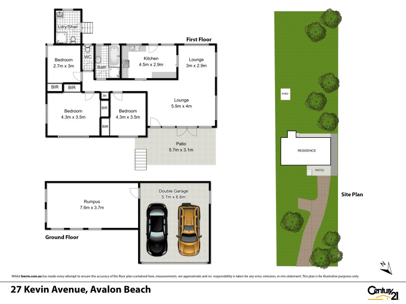 27 Kevin Avenue, Avalon Beach NSW 2107 Floorplan
