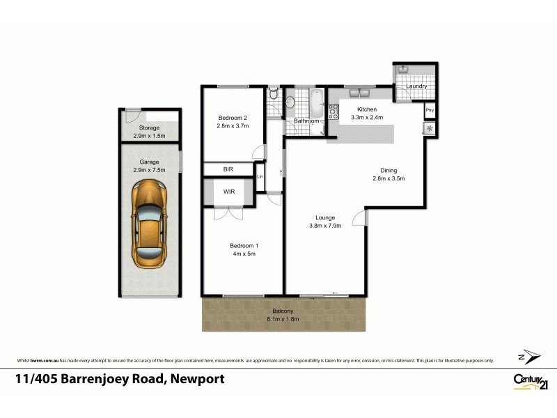 11/405 Barrenjoey Road, Newport NSW 2106 Floorplan