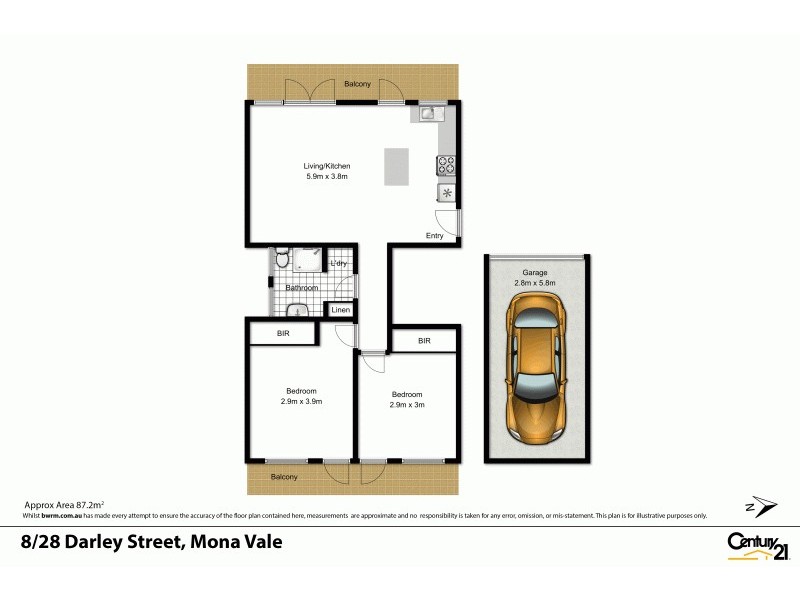 8/28 Darley Street East, Mona Vale NSW 2103 Floorplan