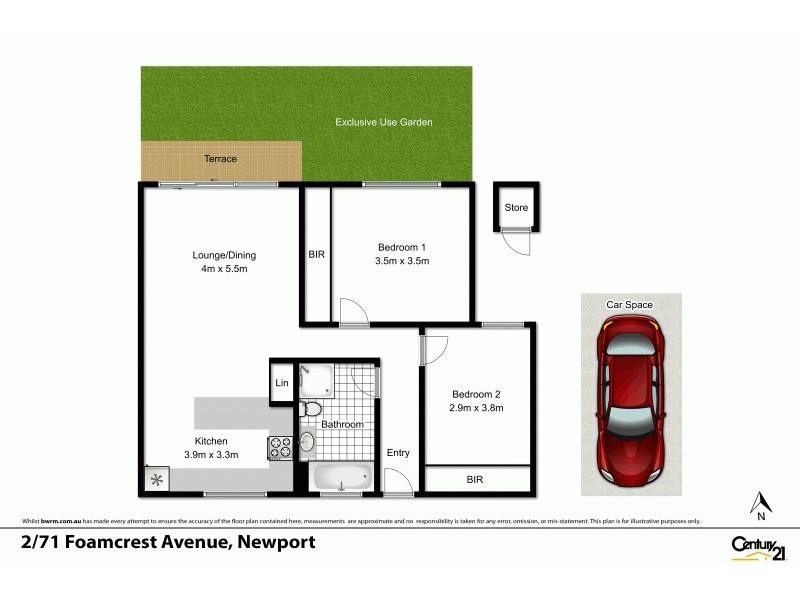 2/71 Foamcrest Avenue, Newport NSW 2106 Floorplan