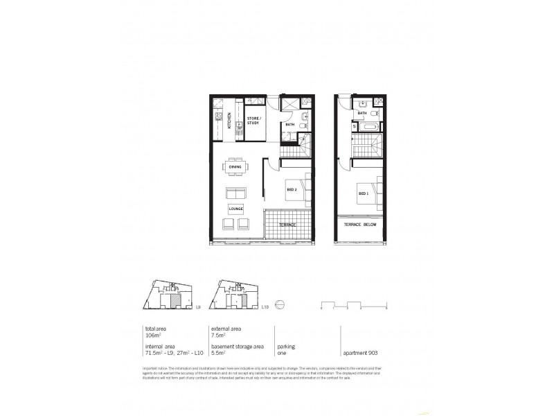 903/38 Hickson Rd, Sydney NSW 2000 Floorplan
