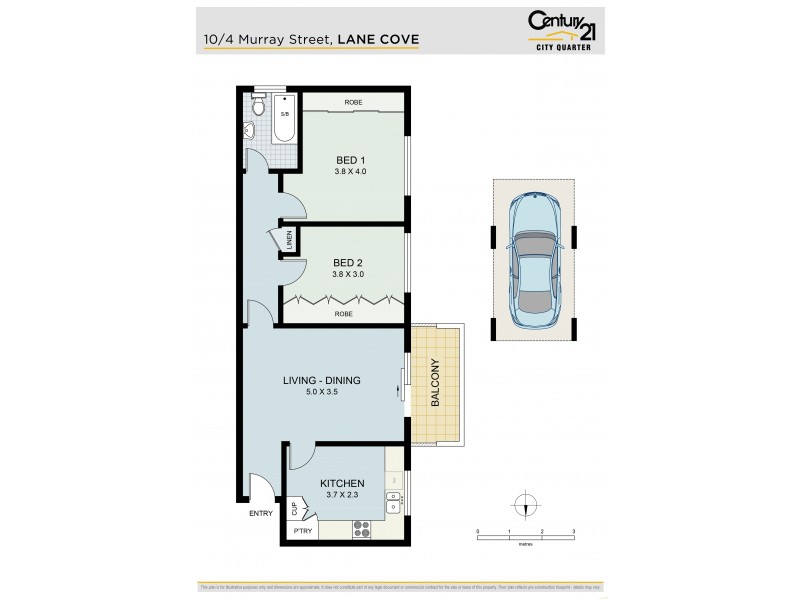 10/4 Murray Street, Lane Cove NSW 2066 Floorplan