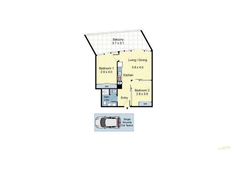404/11A Lachlan Avenue, Waterloo NSW 2017 Floorplan