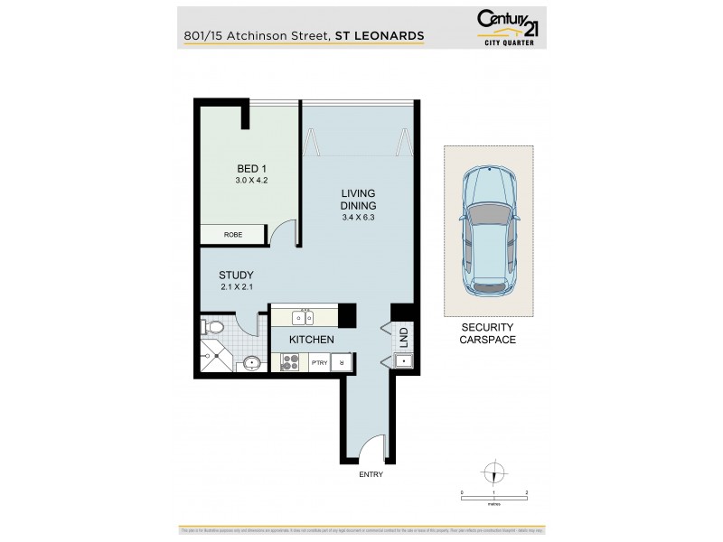 801/15 Atchison St, St Leonards NSW 2065 Floorplan