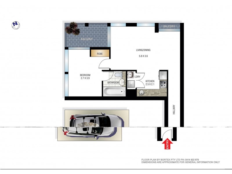603/174 Goulburn Street, Sydney NSW 2000 Floorplan