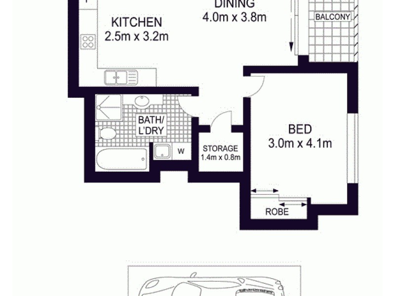 247/298-304 Sussex Street, Sydney NSW 2000 Floorplan