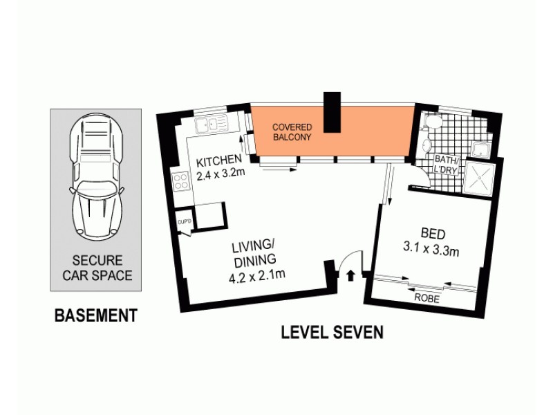 705/161 New South Head Rd, Edgecliff NSW 2027 Floorplan