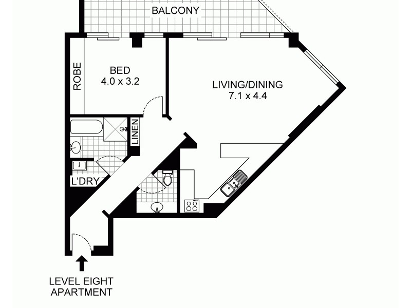 806/5 York Street, Sydney NSW 2000 Floorplan