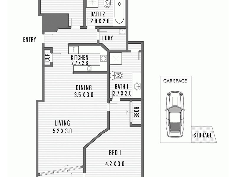 67/515 Kent Street, Sydney NSW 2000 Floorplan