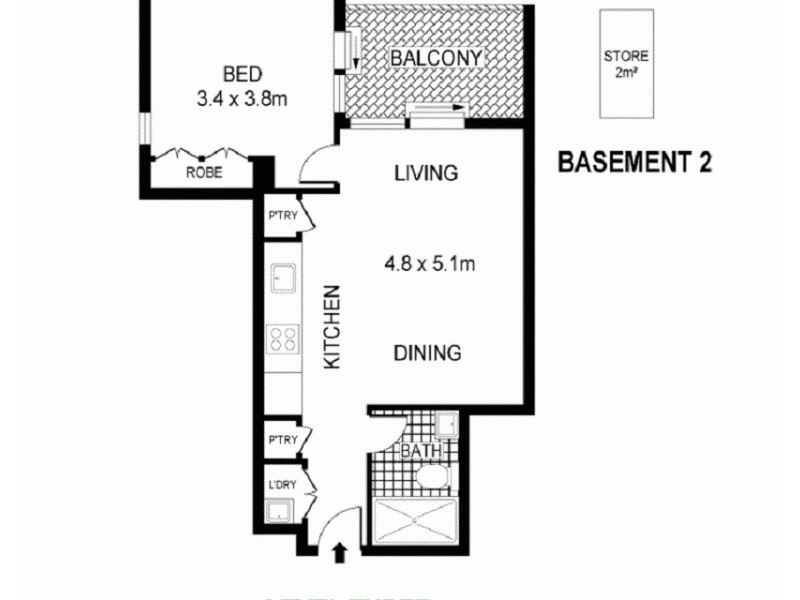 5301/148 Ross Street, Forest Lodge NSW 2037 Floorplan