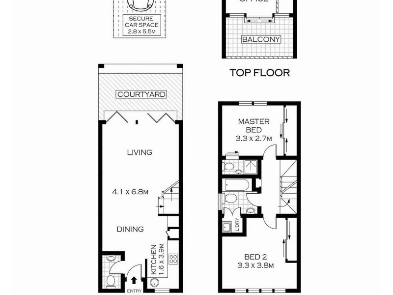 2/58 Victoria Street, Alexandria NSW 2015 Floorplan