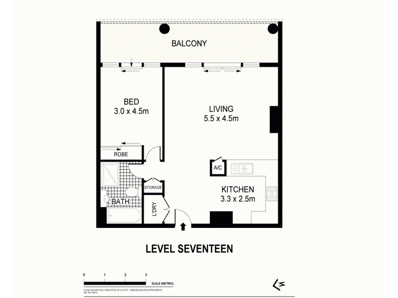 278/569 George Street, Sydney NSW 2000 Floorplan