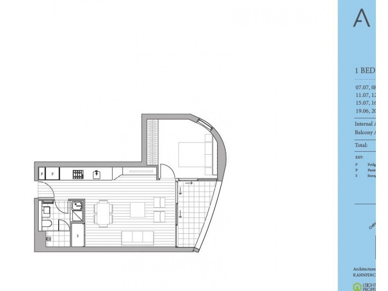 1307/241 Oxford St, Bondi Junction NSW 2022 Floorplan