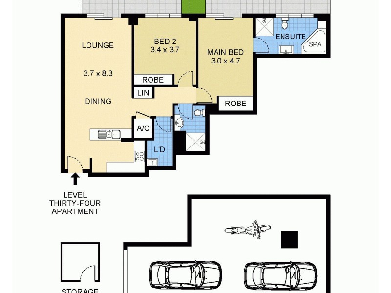 424/303 Castlereagh Street, Sydney NSW 2000 Floorplan