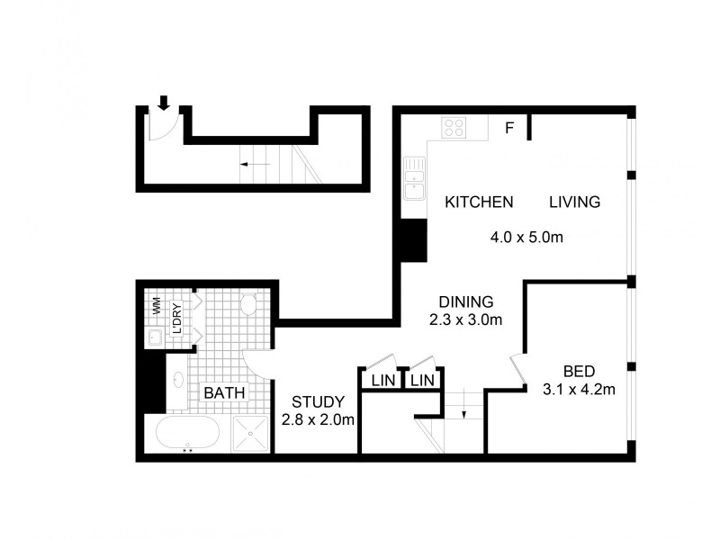 142/10 Lachlan Street, Waterloo NSW 2017 Floorplan