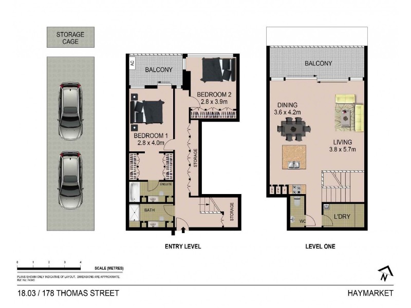 1803/178 Thomas Street, Haymarket NSW 2000 Floorplan