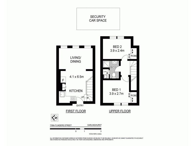 7/58A Flinders Street, Darlinghurst NSW 2010 Floorplan