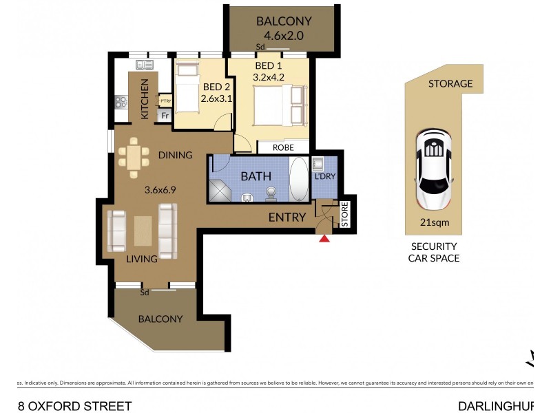 138/18 Oxford Street, Darlinghurst NSW 2010 Floorplan
