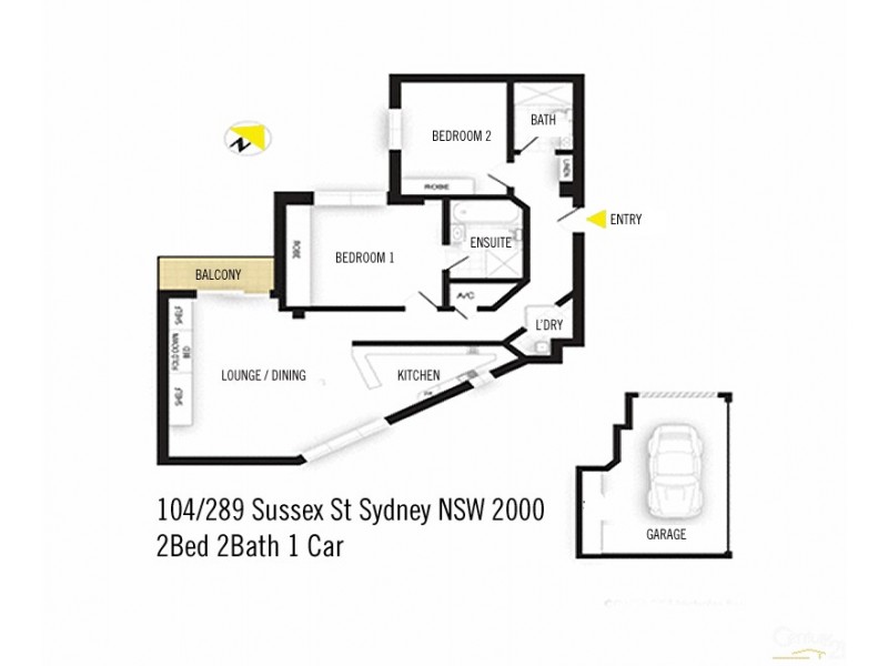 104/289 Sussex Street, Sydney NSW 2000 Floorplan