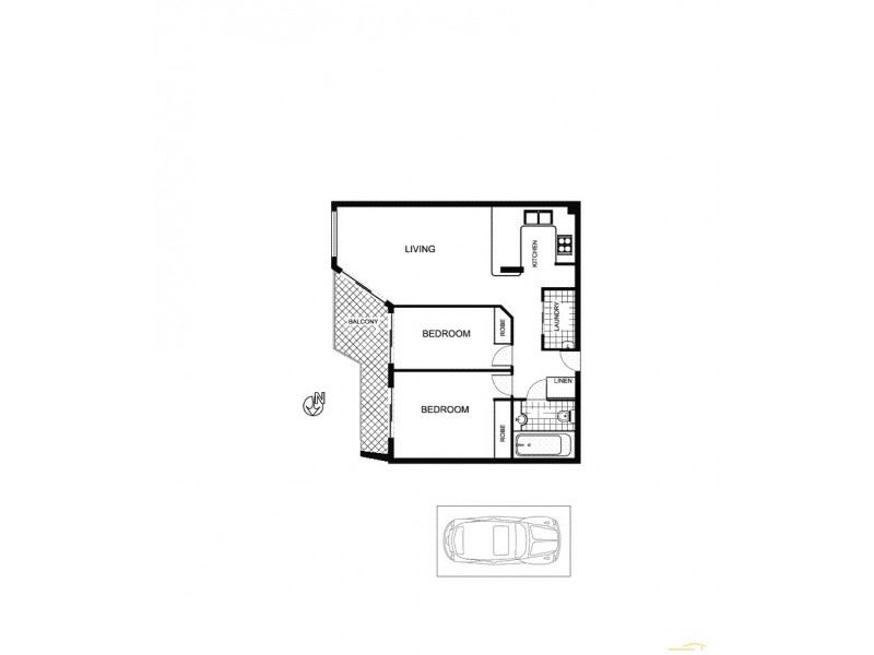 155/336 Sussex Street, Sydney NSW 2000 Floorplan