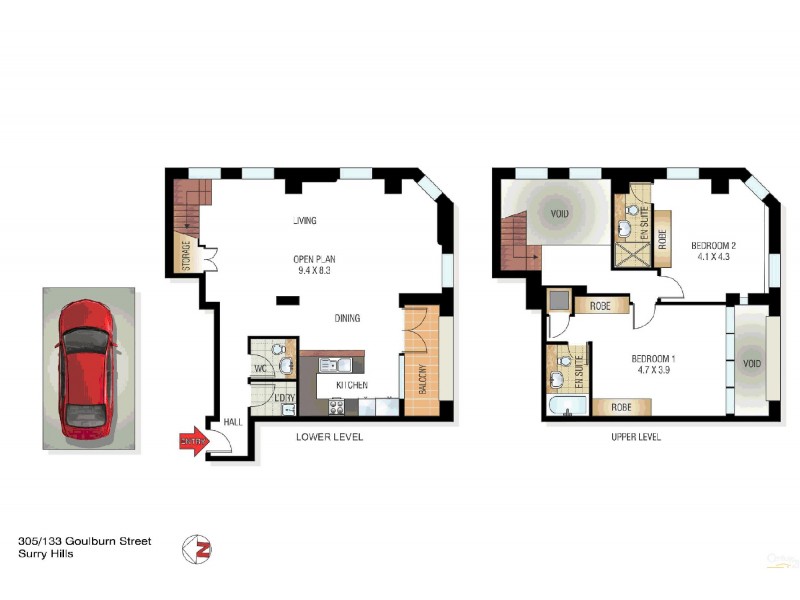 305/133 Goulburn Street, Surry Hills NSW 2010 Floorplan