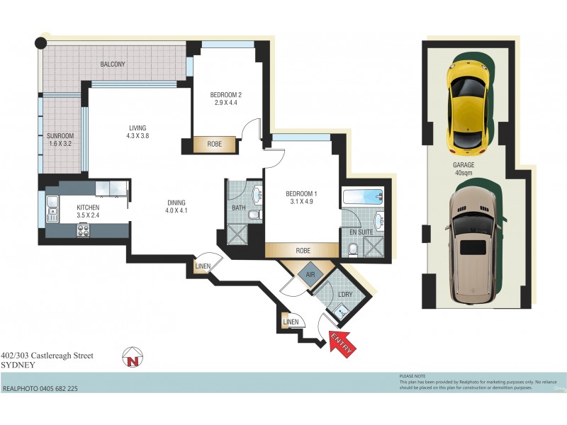 402/303 Castlereagh Street, Sydney NSW 2000 Floorplan