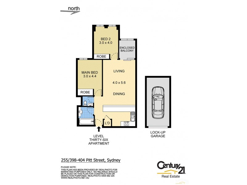 255/398 Pitt Street, Sydney NSW 2000 Floorplan