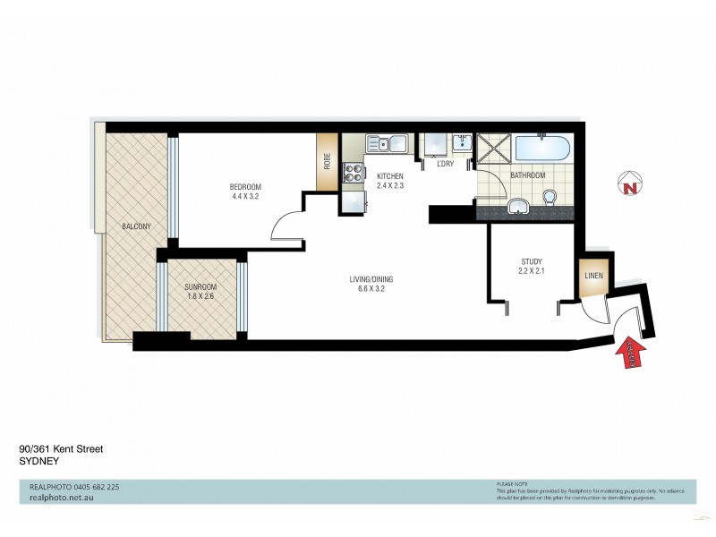 90/361 Kent Street, Sydney NSW 2000 Floorplan