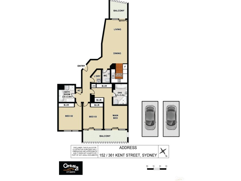 152/361 Kent Street, Sydney NSW 2000 Floorplan