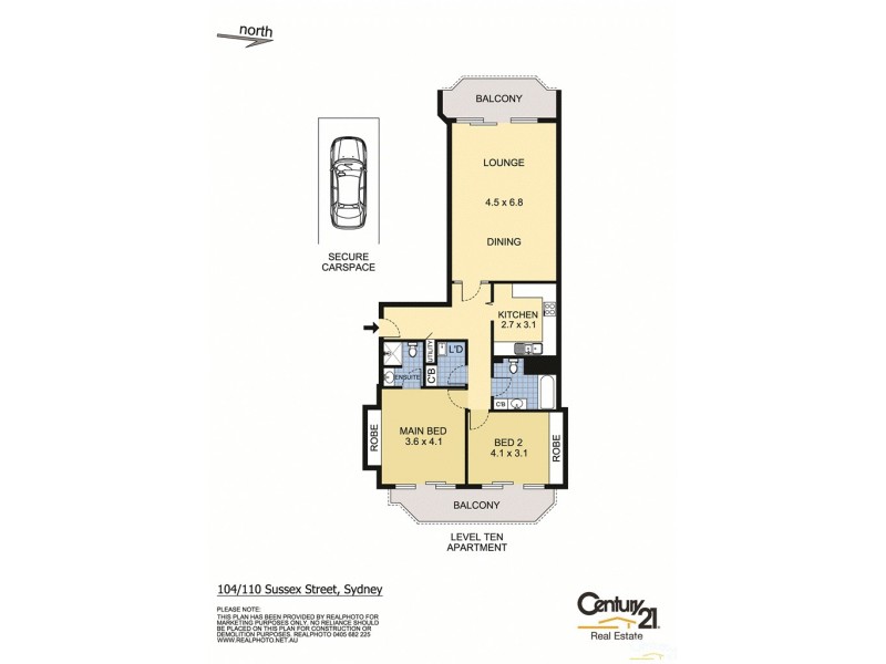 104/110 Sussex Street, Sydney NSW 2000 Floorplan