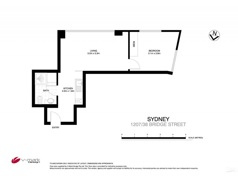 1207/38 Bridge Street, Sydney NSW 2000 Floorplan