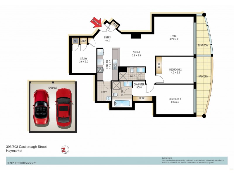 393/303 Castlereagh Street, Sydney NSW 2000 Floorplan