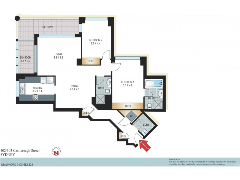 402/303 Castlereagh Street, Sydney NSW 2000 Floorplan