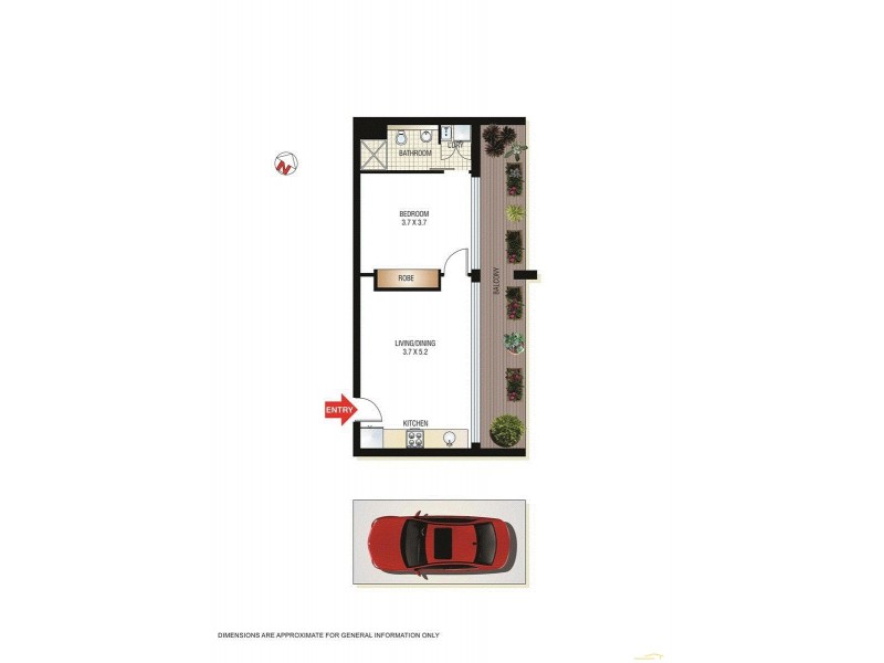 405/209 Albion St, Surry Hills NSW 2010 Floorplan