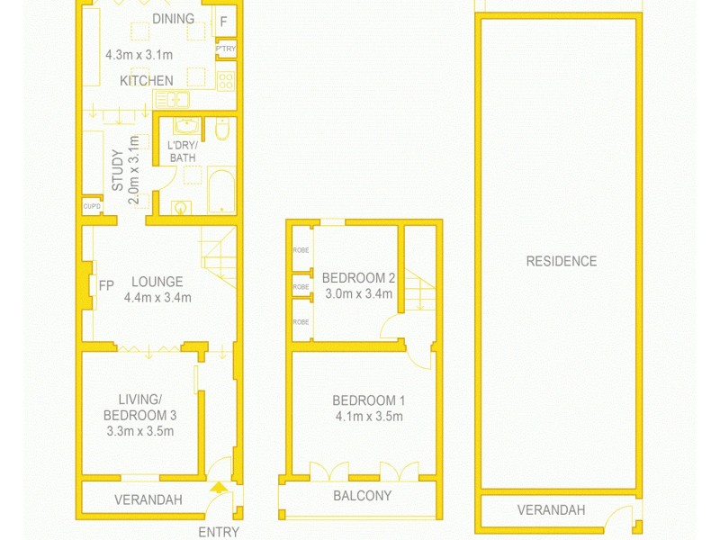 86 Cleveland Street, Sydney NSW 2000 Floorplan
