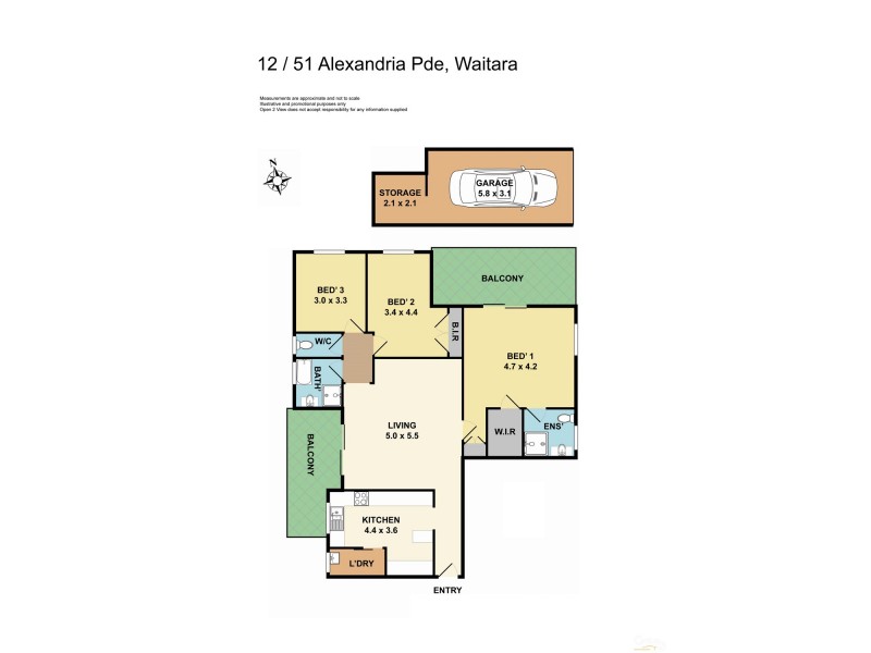 12/51 Alexandria Pde, Waitara NSW 2077 Floorplan