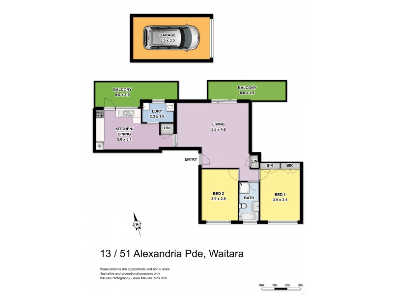 13/51 Alexandria Pde, Waitara NSW 2077 Floorplan