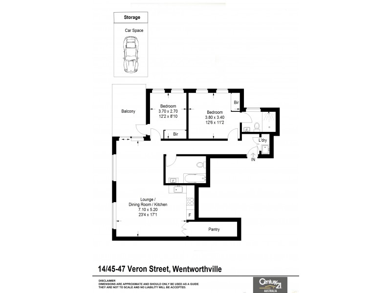 14/45-47  Veron Street, Wentworthville NSW 2145 Floorplan