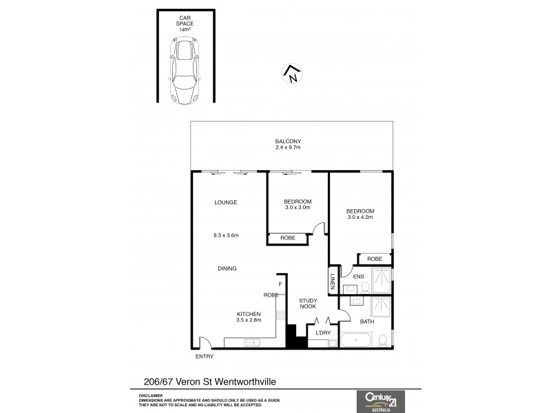 206/63-67 Veron Street, Wentworthville NSW 2145 Floorplan