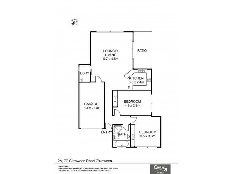 2A/77 Girraween Road, Girraween NSW 2145 Floorplan