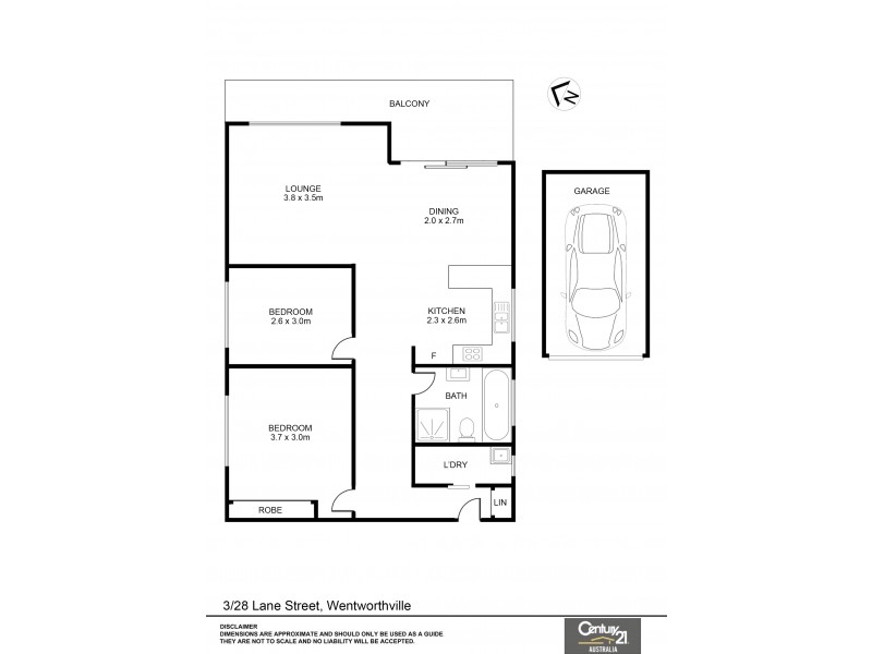 3/28 Lane Street, Wentworthville NSW 2145 Floorplan