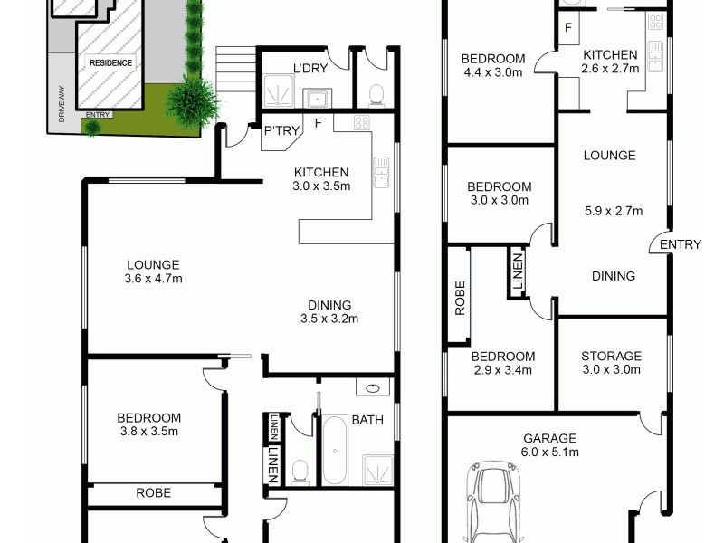 252 Great Western Highway, Wentworthville NSW 2145 Floorplan