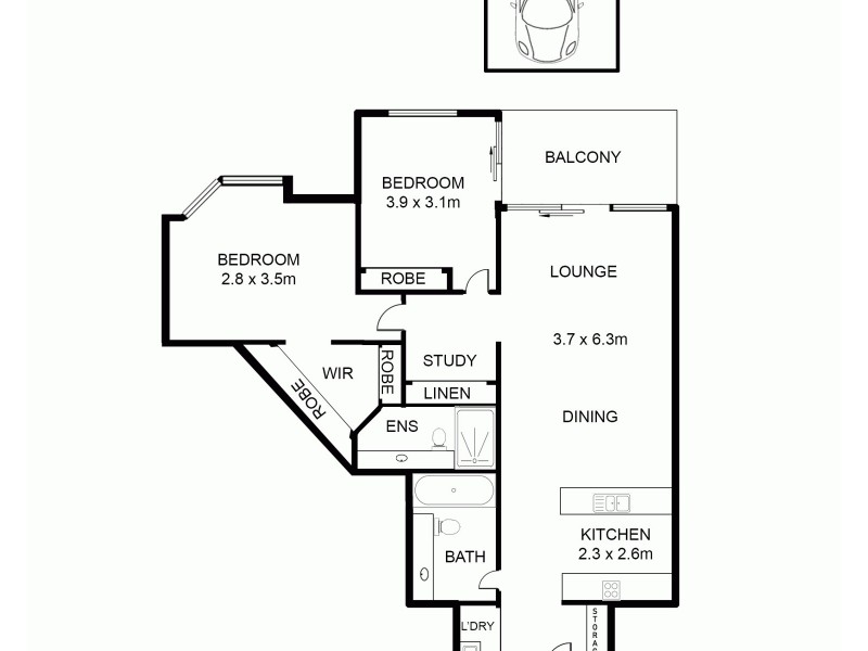 511/10  Brodie Spark Drive, Wolli Creek NSW 2205 Floorplan