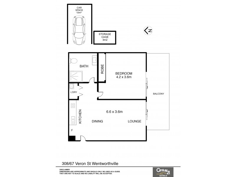 308/63-67 Veron Street, Wentworthville NSW 2145 Floorplan