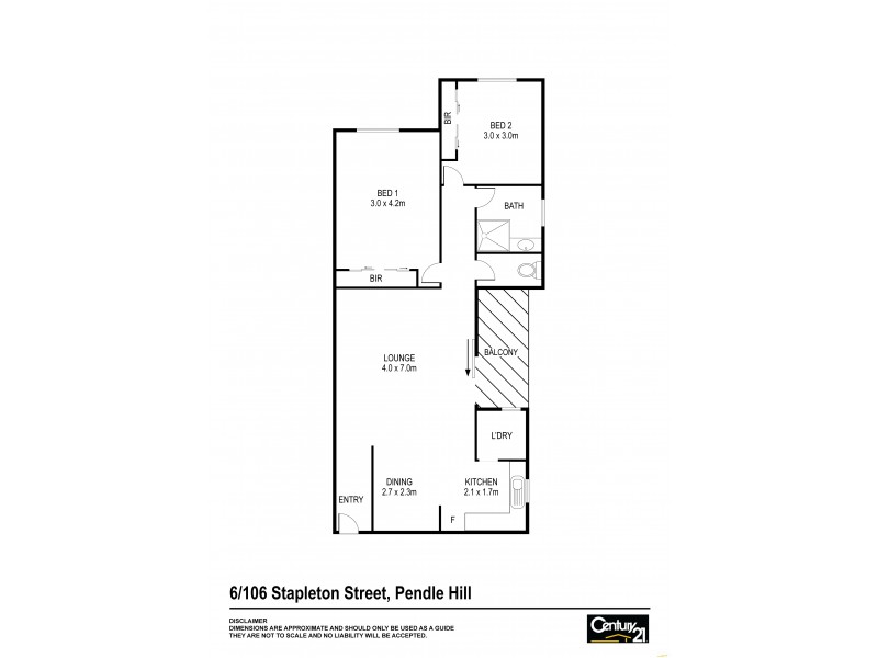 6/106 Stapleton Street, Pendle Hill NSW 2145 Floorplan