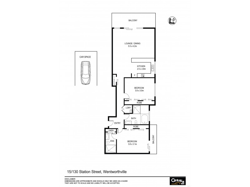 15/130  Station Street, Wentworthville NSW 2145 Floorplan