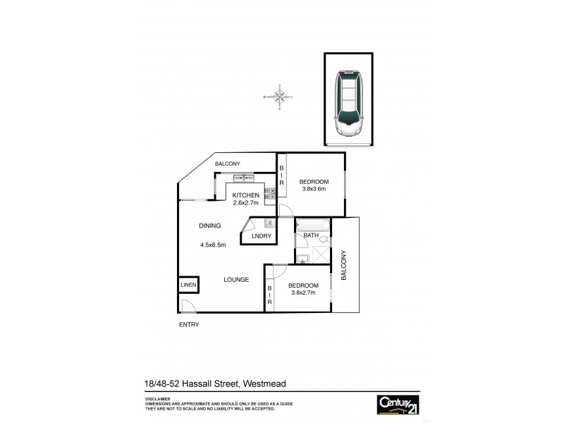18/48-52 Hassall Street, Westmead NSW 2145 Floorplan